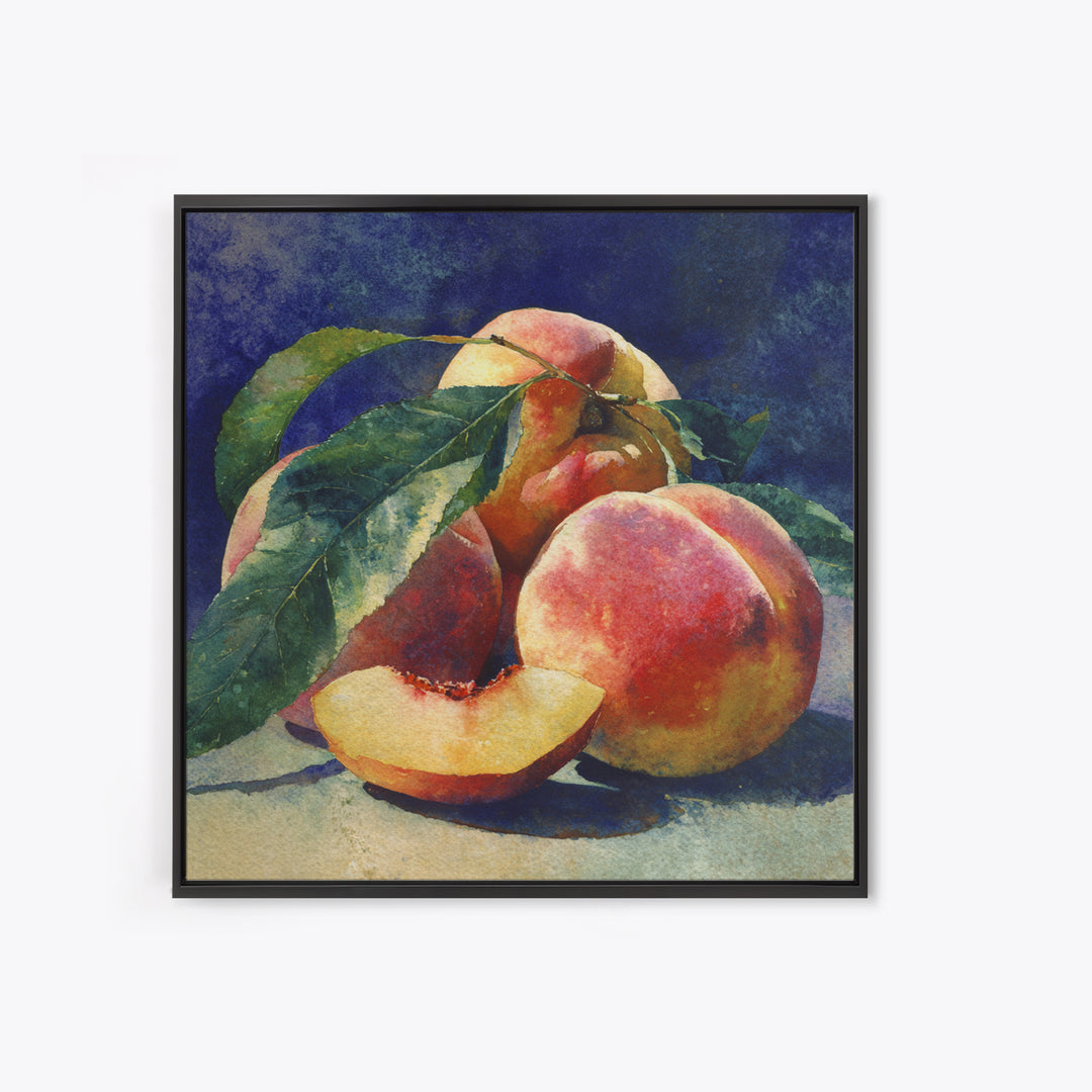 Still Life of Peaches Canvas Print, Impressionist Art, Fine Art Print, Living Room Decor, Fine Art, Impression, Painting, IMP-1x1-95