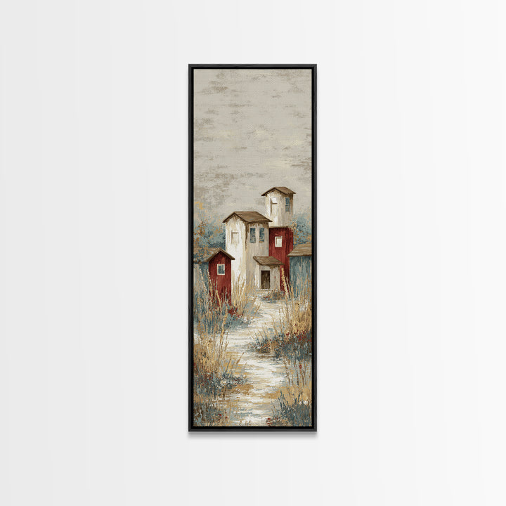 Country Lane with Flickering Sunlight Canvas Print, Impressionist Art, Gallery Wall Art, Living Room Decor, Impression, IMP-1x3-10