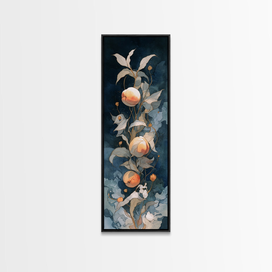 Still Life of Peaches Canvas Print, Impressionist Art, Modern Wall Art, Living Room Decor, Impression, Living Room Art, IMP-1x3-11
