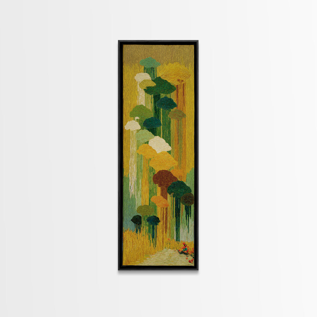 Dancers Suggested by Soft Moving Brushwork Canvas Print, Impressionist Art, Horizontal Wall Art, Living Room Decor, Impression, IMP-1x3-27