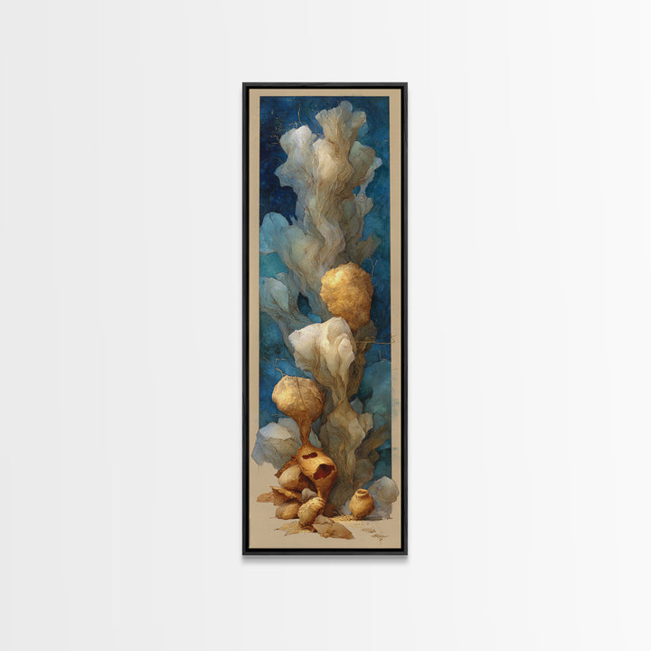 Haystacks Glowing at Golden Hour Canvas Print, Impressionist Art, Farmhouse Decor, Living Room Decor, Fine Art, Impression, IMP-1x3-40
