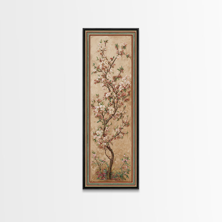 Spring Orchard with Blossoming Trees Canvas Print, Impressionist Art, Neutral Decor, Living Room Decor, Fine Art, Impression, IMP-1x3-42