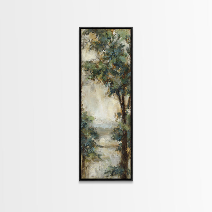 Apple Tree in Summer Orchard Framed Canvas Print, Impressionist Art, Textured Painting, Living Room Decor, Fine Art, Impression, IMP-1x3-53