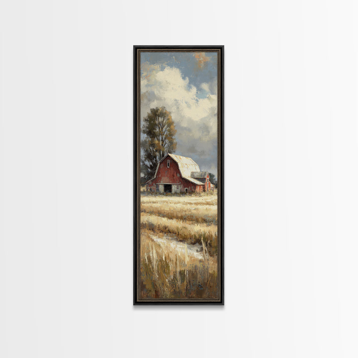 Country Lane with Flickering Sunlight Canvas Print, Impressionist Art, Floral Print, Living Room Decor, Impression, IMP-1x3-58