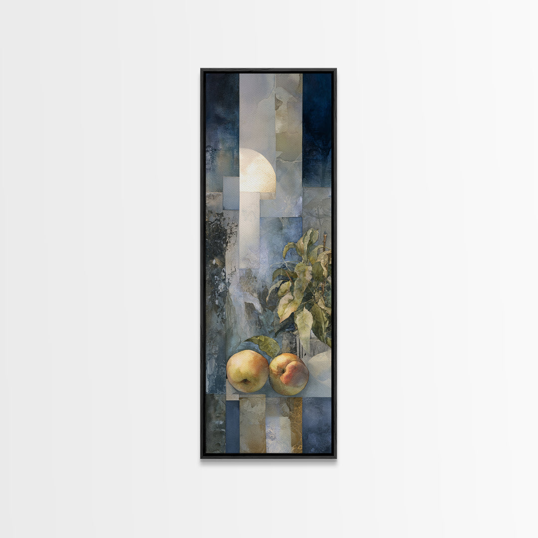 Still Life of Peaches Framed Canvas Print, Impressionist Art, Flower Print, Living Room Decor, Fine Art, Impression, IMP-1x3-83