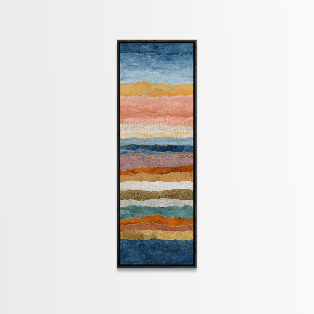 Sunset over Lavender Field Canvas Print, Impressionist Art, Textured Painting, Living Room Decor, Fine Art, Impression, IMP-1x3-98