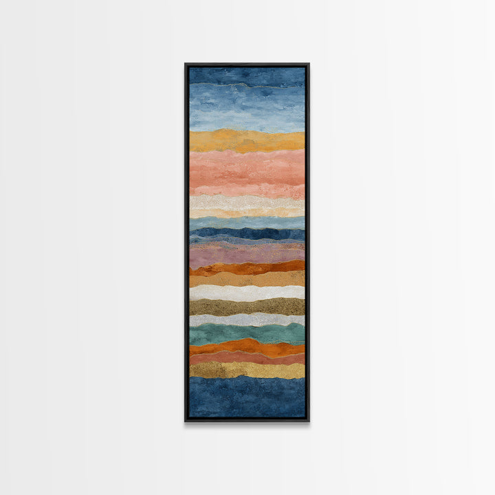 Sunset over Lavender Field Canvas Print, Impressionist Art, Textured Painting, Living Room Decor, Fine Art, Impression, IMP-1x3-98