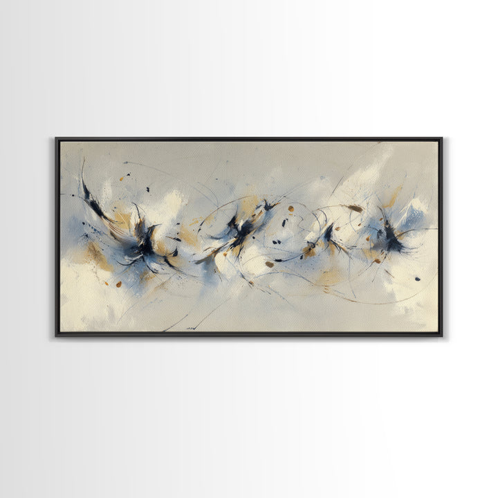 Dancers Suggested by Soft Moving Brushwork Canvas Print, Impressionist Art, Abstract Painting, Living Room Decor, Impression, IMP-2x1-11