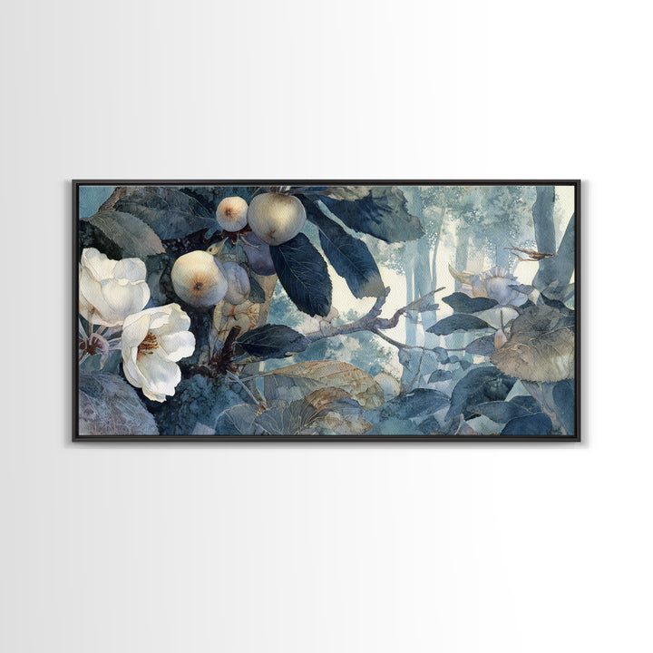 Apple Tree in Summer Orchard Canvas Print, Impressionist Art, Textured Wall Art, Living Room Decor, Fine Art, Impression, IMP-2x1-61