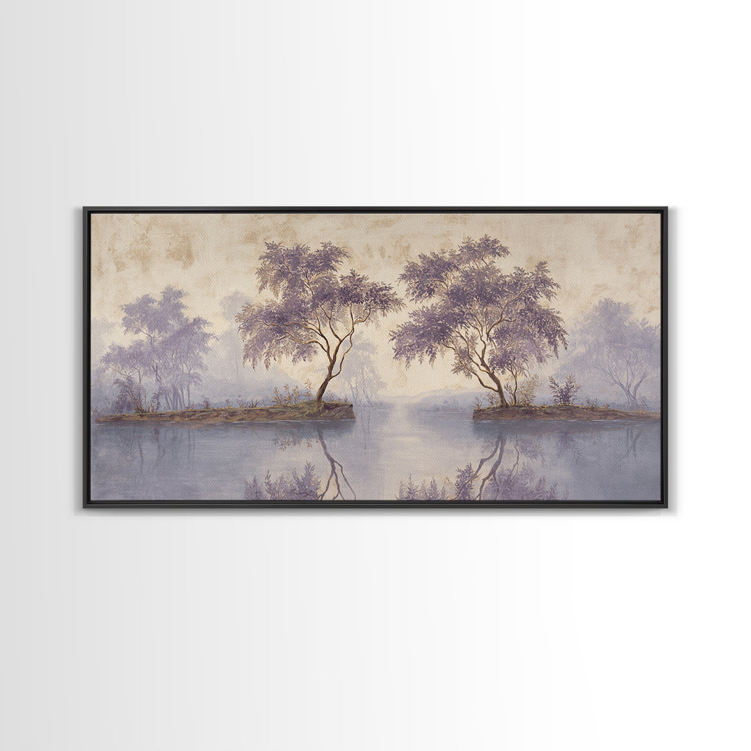 Garden Path Covered Canvas Print, Impressionist Art, Living Room Decor, Oil Painting, Impression, Abstract Painting, IMP-2x1-94