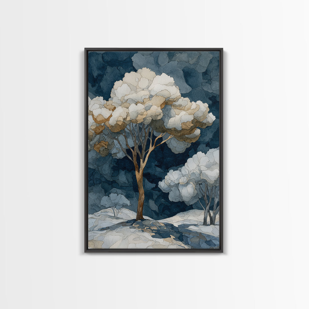 Apple Tree in Summer Orchard Canvas Print, Impressionist Art, Living Room Decor, Fine Art, Impression, Landscape Art, IMP-2x3-49