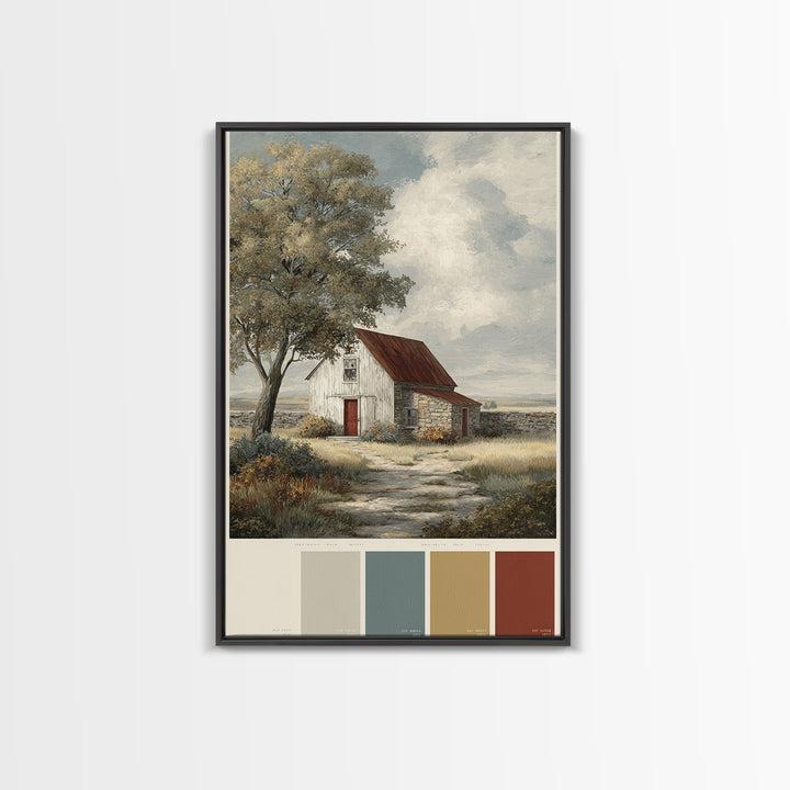 Country Lane with Flickering Sunlight Canvas Print, Impressionist Art, Art Print, Living Room Decor, Fine Art, Impression, IMP-2x3-54