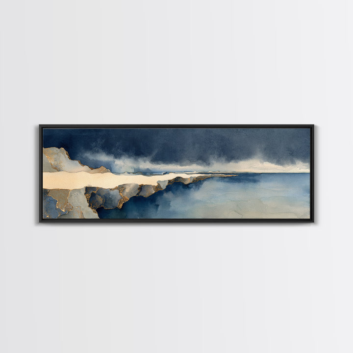 Soft Seaside Cliffs Canvas Print, Impressionist Art, Landscape Wall Art, Living Room Decor, Fine Art, Impression, Luxury Decor, IMP-3x1-21