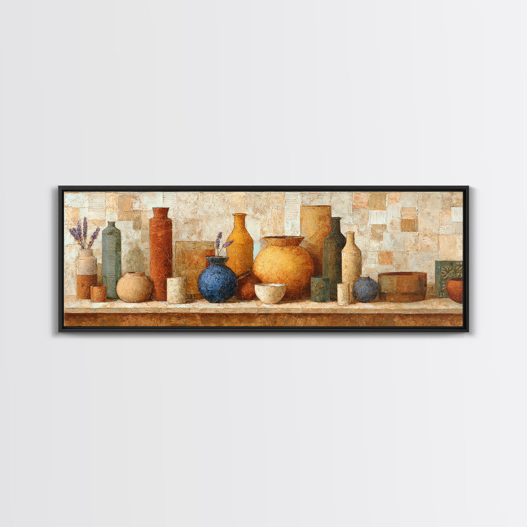 Sunset over Lavender Field Canvas Print, Impressionist Art, Large Wall Art, Living Room Decor, Impression, Abstract Painting, IMP-3x1-78
