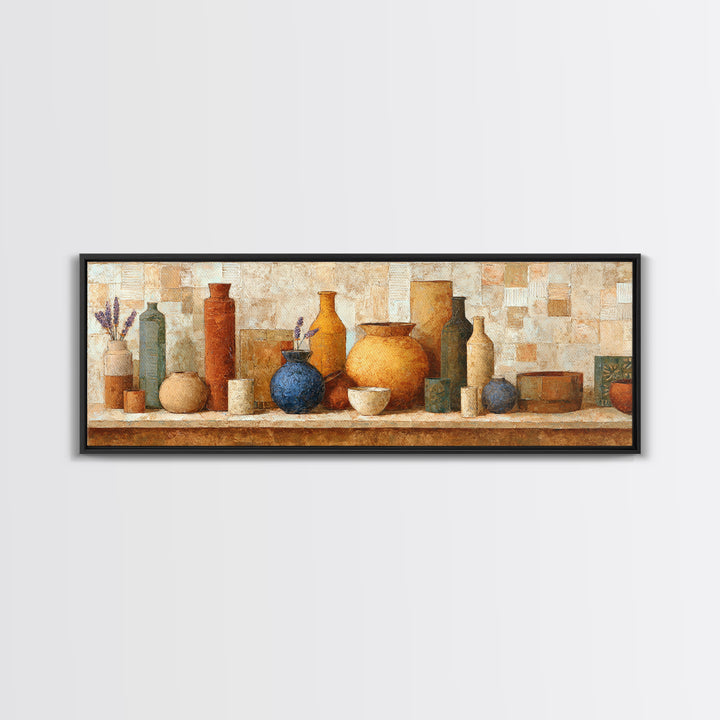 Sunset over Lavender Field Canvas Print, Impressionist Art, Large Wall Art, Living Room Decor, Impression, Abstract Painting, IMP-3x1-78