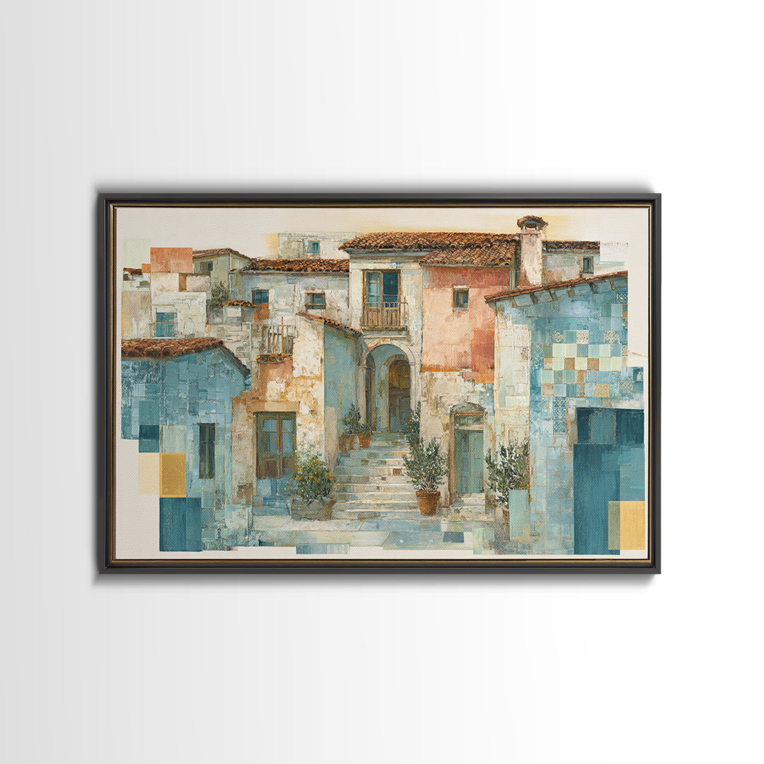 Sunset over Lavender Field Canvas Print, Impressionist Art, Coastal Wall Art, Living Room Decor, Fine Art, Impression, IMP-3x2-42