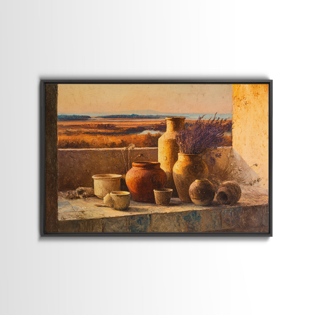 Sunset over Lavender Field Canvas Print, Impressionist Art, Coastal Wall Art, Living Room Decor, Fine Art, Impression, IMP-3x2-66