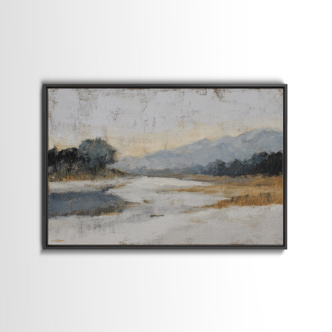 Dancers Suggested by Soft Moving Brushwork Canvas Print, Impressionist Art, Horizontal Wall Art, Living Room Decor, Impression, IMP-3x2-91