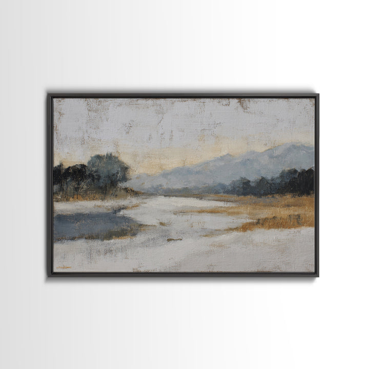 Dancers Suggested by Soft Moving Brushwork Canvas Print, Impressionist Art, Horizontal Wall Art, Living Room Decor, Impression, IMP-3x2-91
