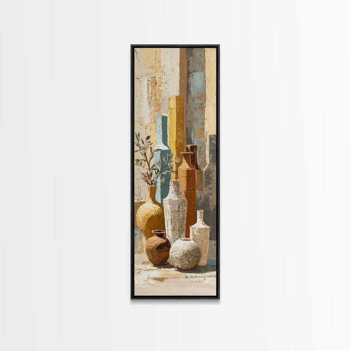 Venetian Canal Reflection Without City Crowd Canvas Print, Italian Villa Art, Statement Artwork, Living Room Decor, Villa, IVA-1x3-56
