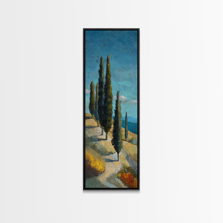 Terra Cotta Pot Canvas Print, Italian Villa Art, Living Room Art, Living Room Decor, Oil Painting, Villa, Neutral Decor, IVA-1x3-82