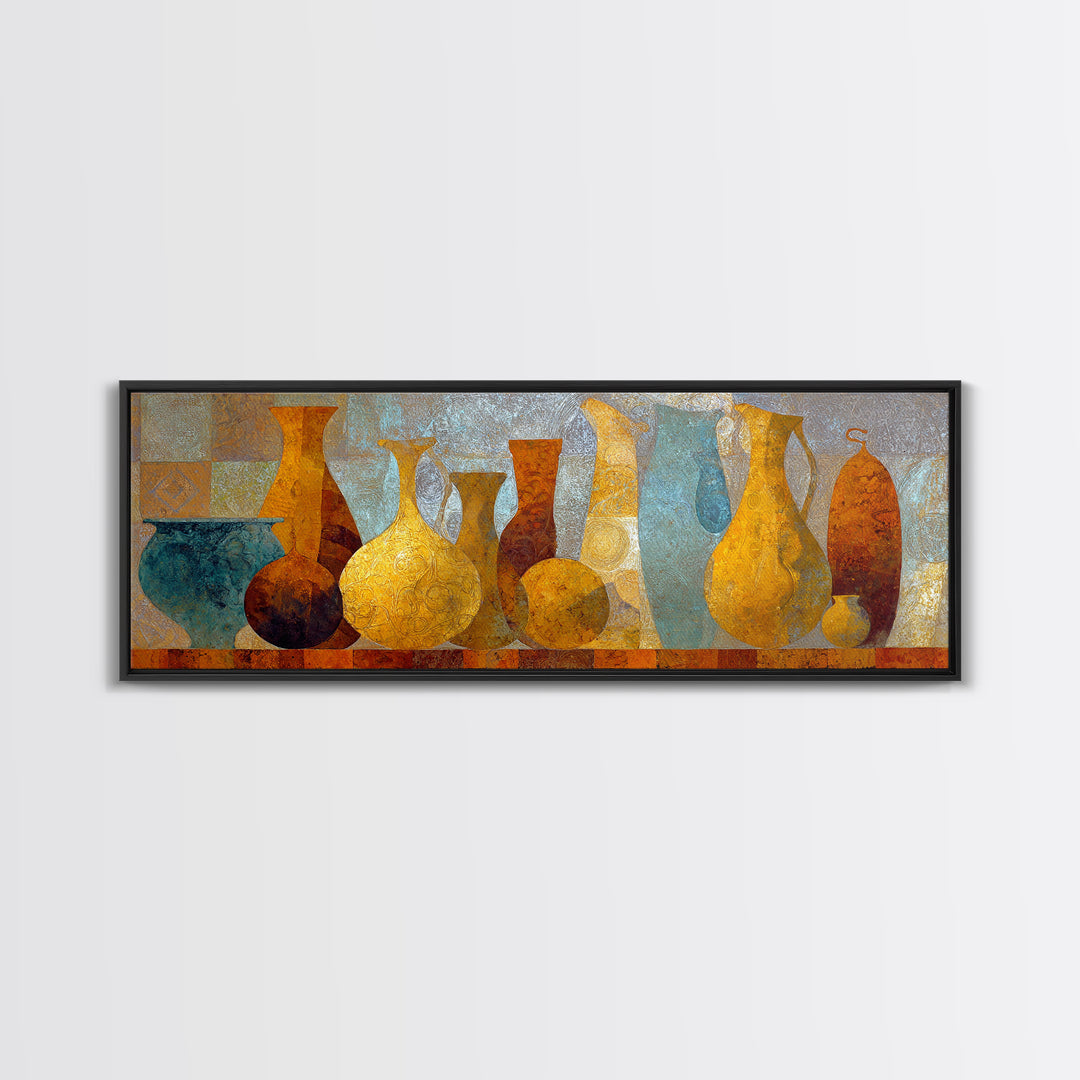 Venetian Canal Reflection Without City Crowd Canvas Print, Italian Villa Art, Gallery Wall Set, Living Room Decor, Villa, IVA-3x1-12