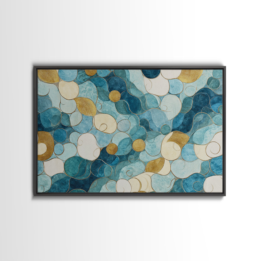 Venetian Canal Reflection Without City Crowd Canvas Print, Italian Villa Art, Original Painting, Living Room Decor, Villa, IVA-3x2-48