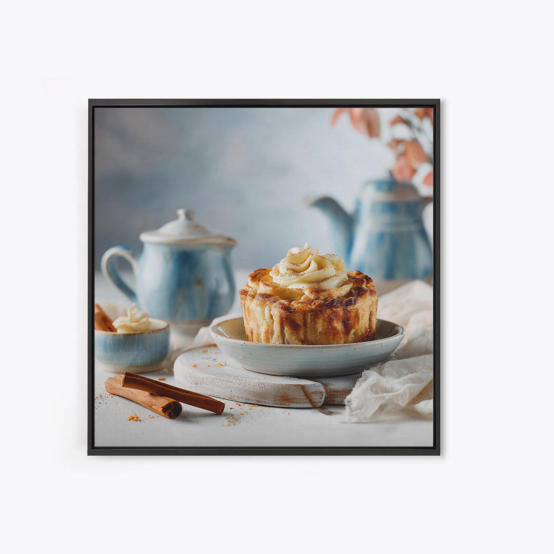 Apple Pie Cooling Framed Canvas Print, Kitchen Art, Digital Wall Art, Kitchen Decor, Fine Art, Kitchen, Kitchen Prints, KIT-1x1-56
