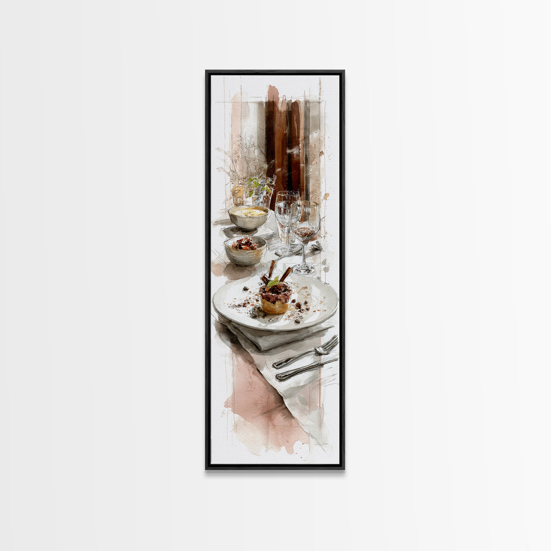 Apple Pie Cooling Framed Canvas Print, Kitchen Art, Kitchen Decor, Fine Art, Kitchen, Kitchen Art Print, Bar Cart Decor, KIT-1x3-92
