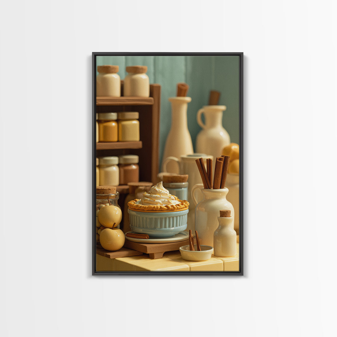 Apple Pie Cooling Canvas Print, Kitchen Art, Kitchen Prints, Kitchen Decor, Fine Art, Kitchen, Statement Artwork, Boho Decor, KIT-2x3-16