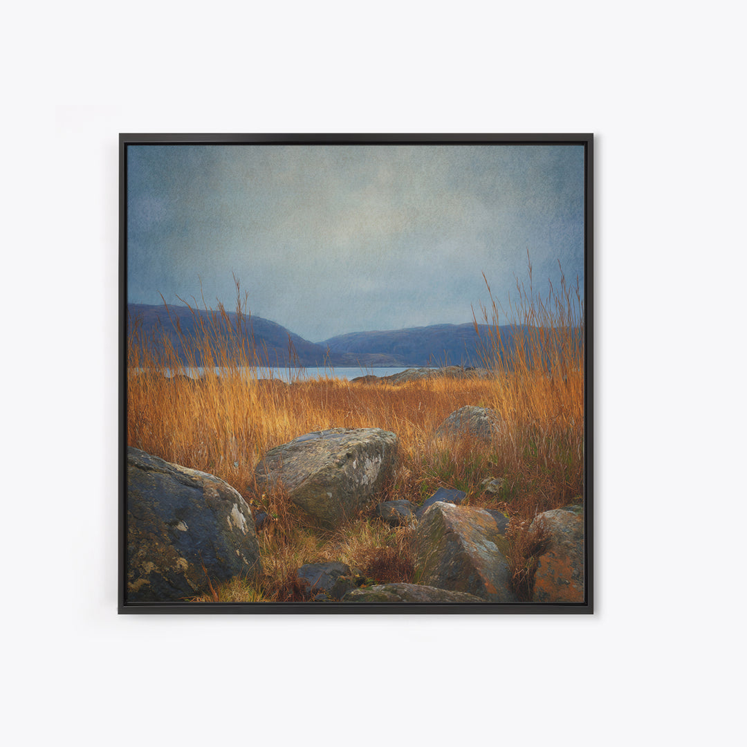 Rocky Scottish Highland Canvas Print, Landscape Art, Gallery Decor, Living Room Decor, Fine Art, Horizon, Wall Art, Home Decor, LAN-1x1-17