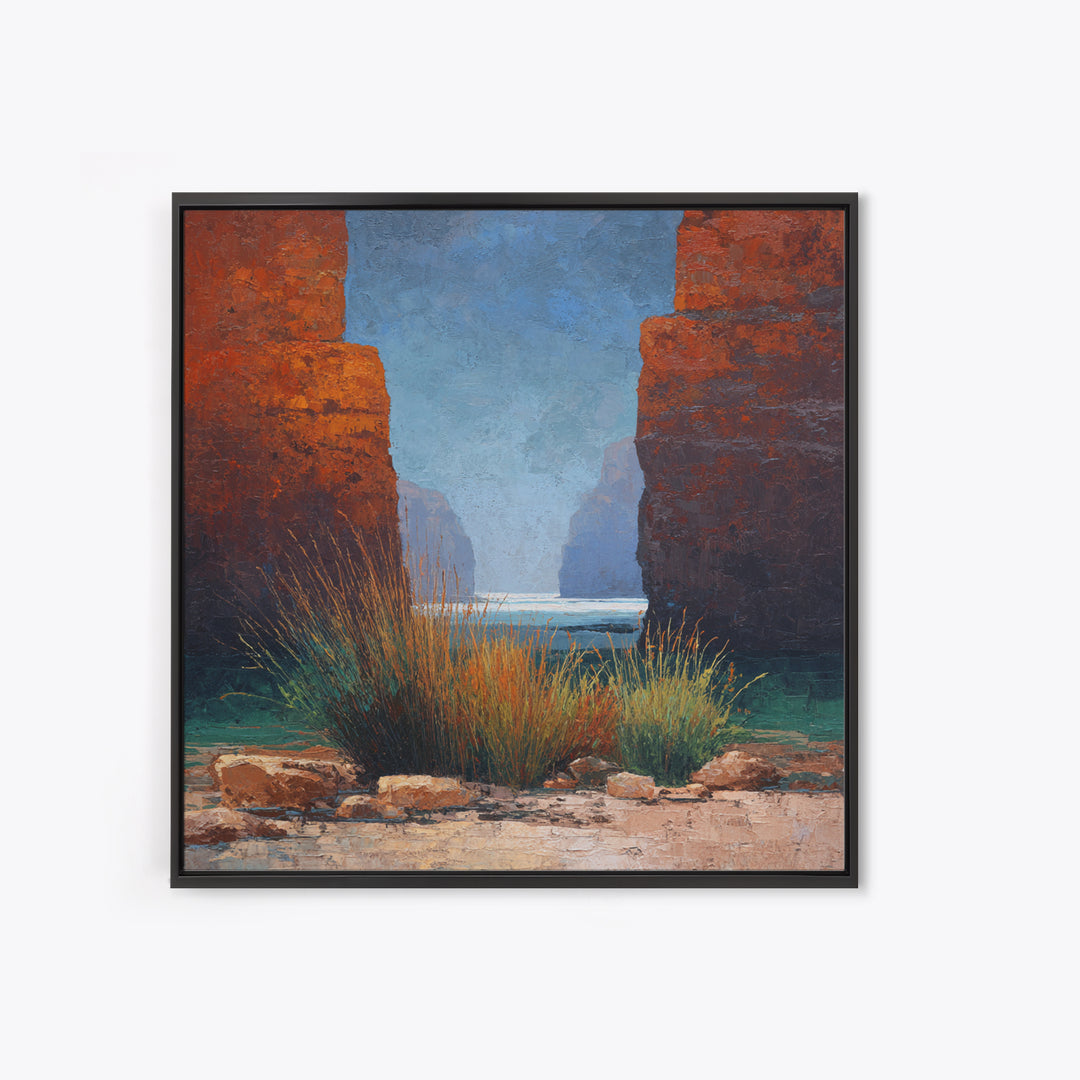Red Canyon Walls Canvas Print, Landscape Art, Fine Art Print, Living Room Decor, Fine Art, Horizon, Digital Prints, Art Prints, LAN-1x1-5