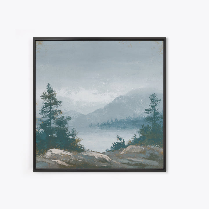 Rocky Scottish Highland Canvas Print, Landscape Art, Contemporary Art, Living Room Decor, Fine Art, Horizon, Original Art, LAN-1x1-89