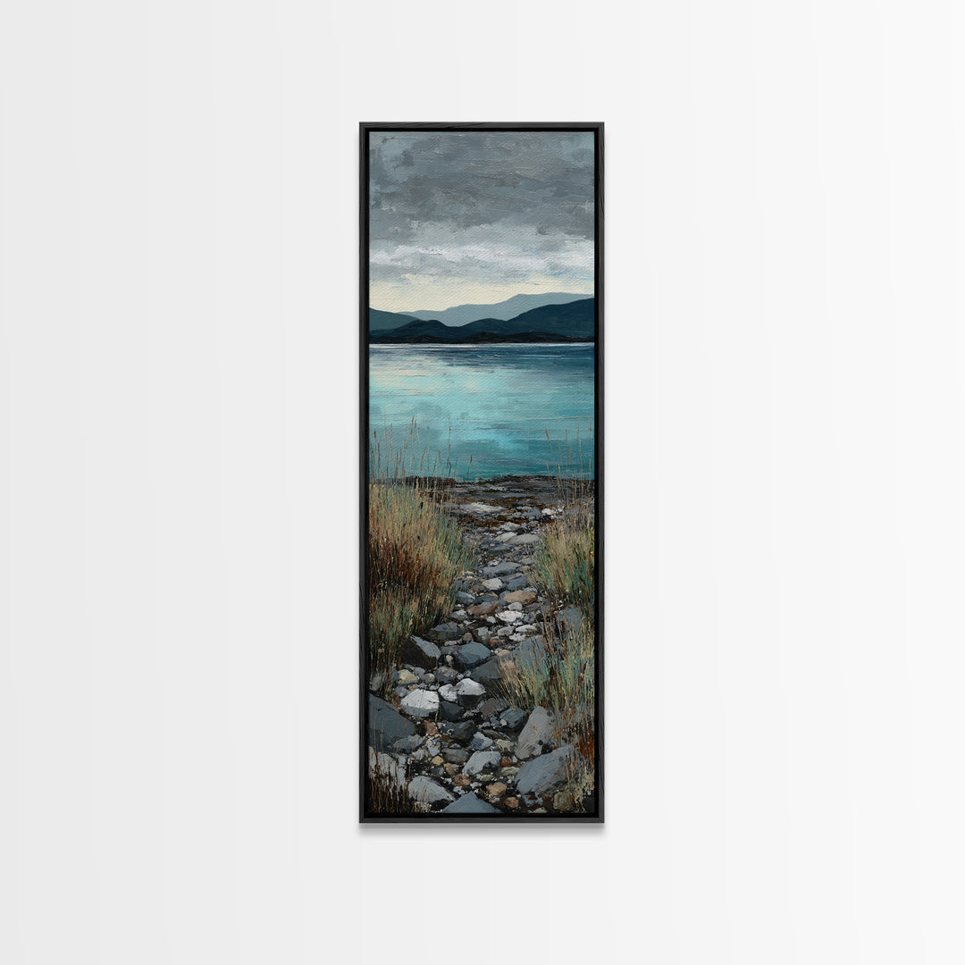 Rocky Scottish Highland Canvas Print, Landscape Art, Fine Art Print, Living Room Decor, Fine Art, Horizon, Digital Prints, LAN-1x3-5