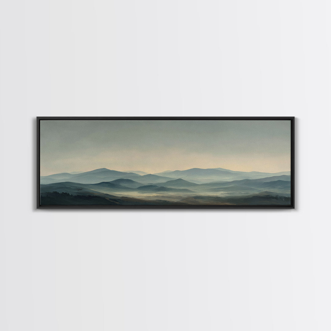 Rocky Scottish Highland Framed Canvas Print, Landscape Art, Set of 3 Prints, Living Room Decor, Fine Art, Horizon, LAN-3x1-81