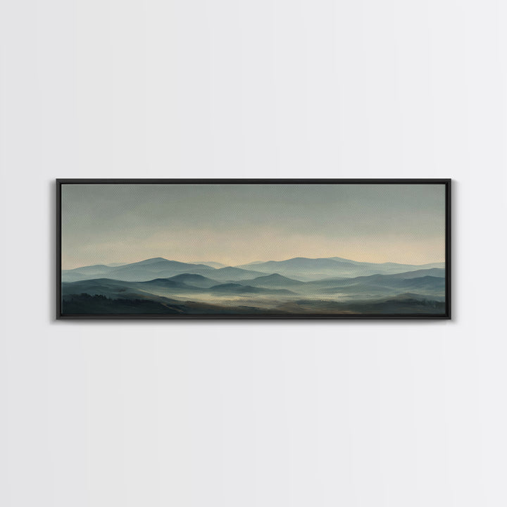 Rocky Scottish Highland Framed Canvas Print, Landscape Art, Set of 3 Prints, Living Room Decor, Fine Art, Horizon, LAN-3x1-81
