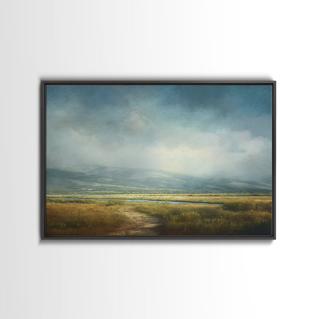 Old Country Road Canvas Print, Landscape Art, Gallery Decor, Living Room Decor, Fine Art, Horizon, Wall Art, Home Decor, LAN-3x2-48