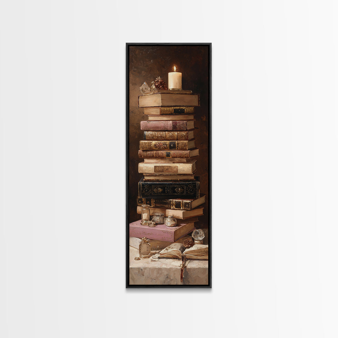 Ancient Book with Brass Clasps Canvas Print, Library Art, Modern Decor, Library Decor, Fine Art, Archive, Wall Decor, LIB-1x3-49