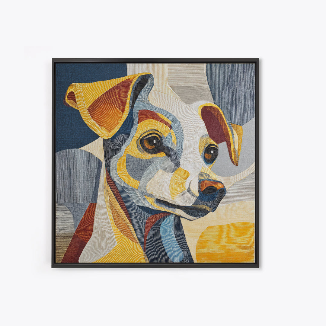 Continuous Line Dog Portrait Canvas Print, Line Art, Luxury Decor, Living Room Decor, Fine Art, Line, Printable, LIN-1x1-13
