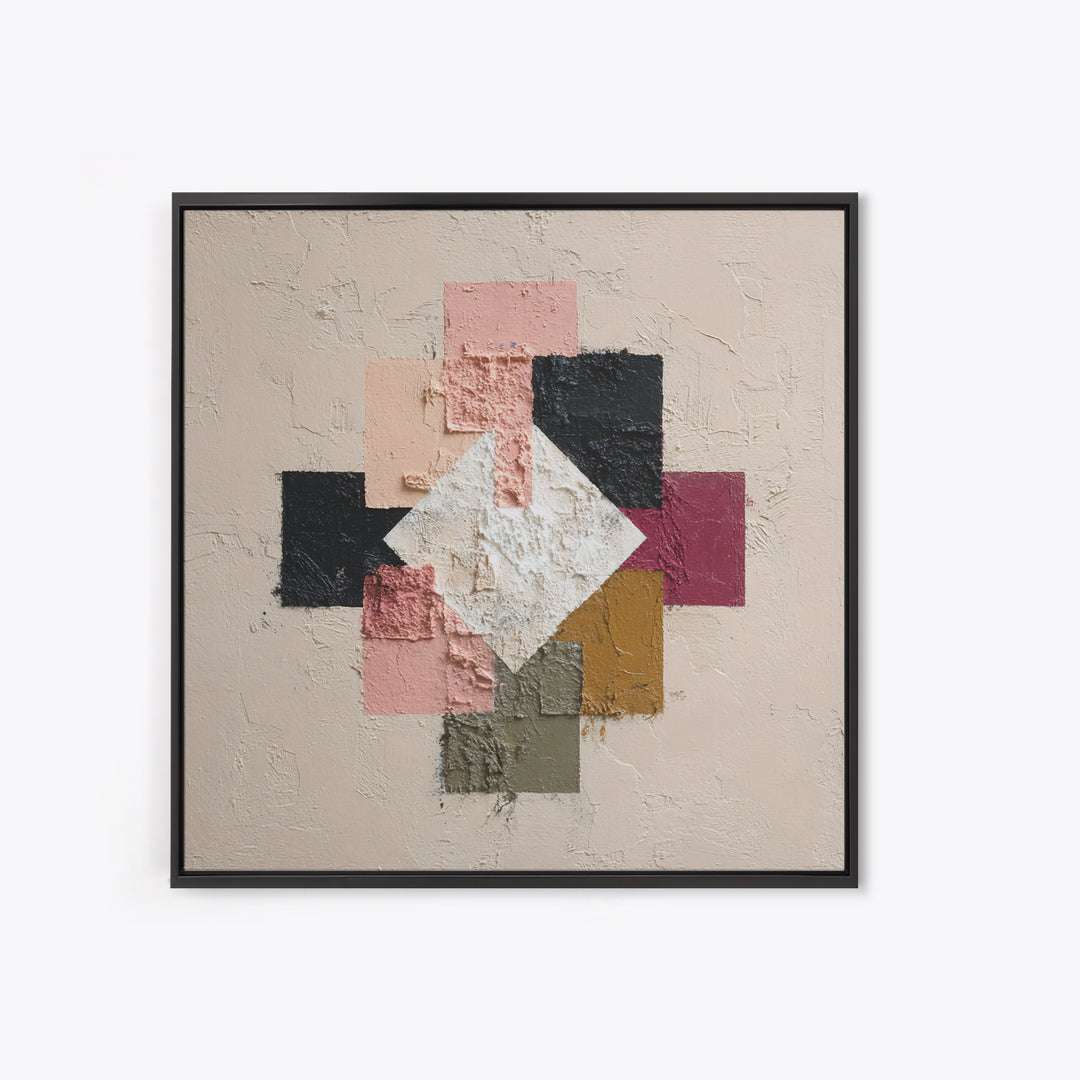 Minimal Eyes and Nose Composition Canvas Print, Line Art, Modern Decor, Living Room Decor, Abstract Art, Line, Contemporary Art, LIN-1x1-14