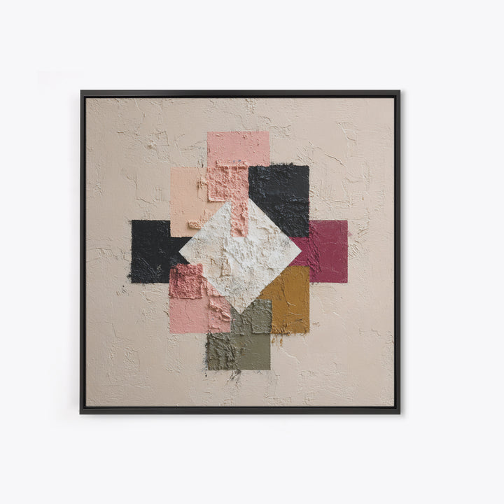 Minimal Eyes and Nose Composition Canvas Print, Line Art, Modern Decor, Living Room Decor, Abstract Art, Line, Contemporary Art, LIN-1x1-14