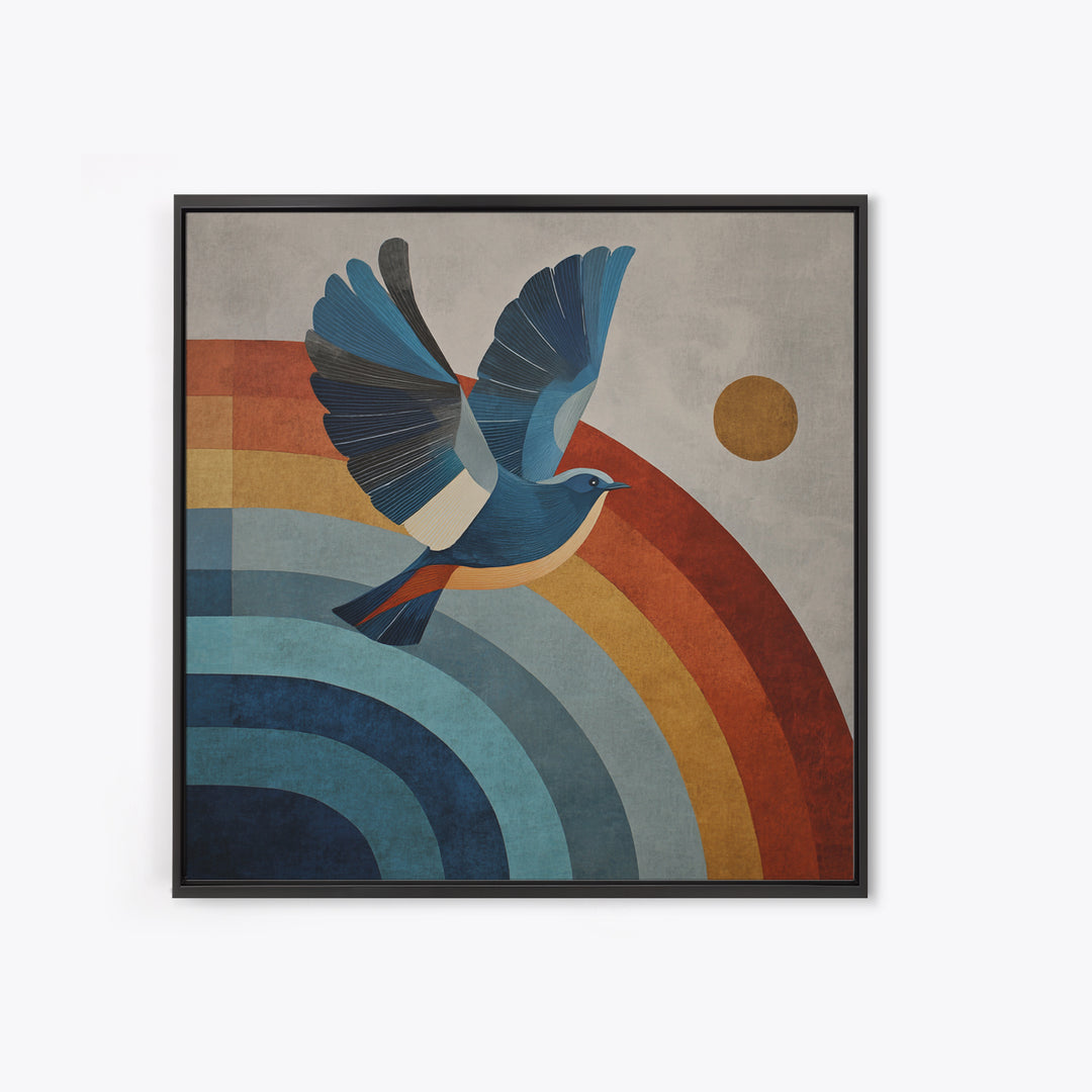 Single Line Bird Canvas Print, Line Art, Jesus Wall Art, Living Room Decor, Abstract Art, Line, Statement Artwork, LIN-1x1-35