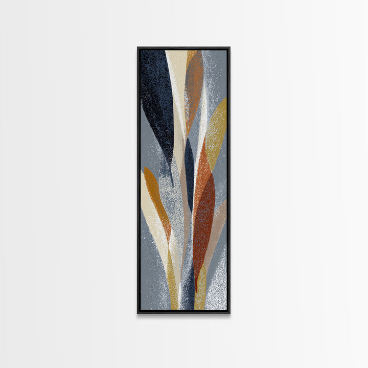 Abstract Lips and Hand Fashion Sketch Framed Canvas Print, Line Art, Statement Artwork, Living Room Decor, Abstract Art, Line, LIN-1x3-54