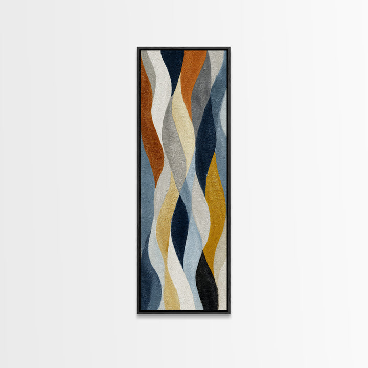 Minimal Angel Wing Contour Canvas Print, Line Art, Custom Portrait, Living Room Decor, Fine Art, Line, Living Room Wall Art, LIN-1x3-57