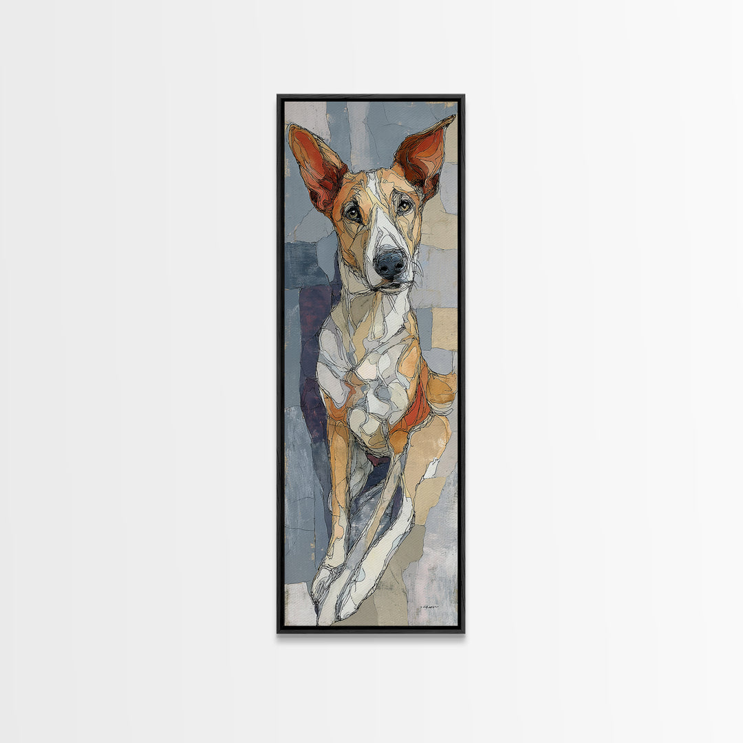 Continuous Line Dog Portrait Canvas Print, Line Art, Minimalist Wall Art, Living Room Decor, Fine Art, Line, Fine Art Print, LIN-1x3-73