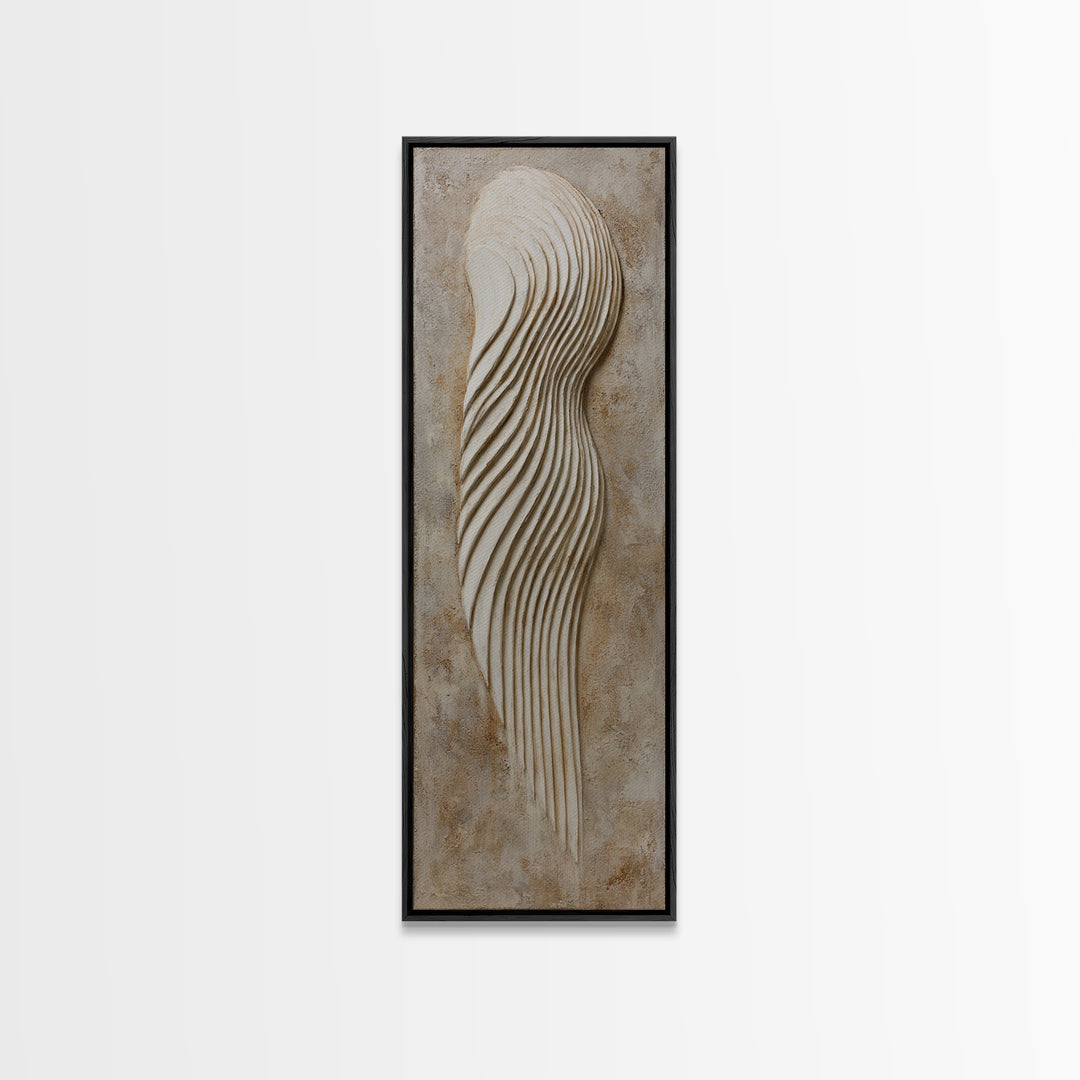 Minimal Angel Wing Contour Canvas Print, Line Art, Home Decor, Living Room Decor, Abstract Art, Line, Modern Wall Art, LIN-1x3-9