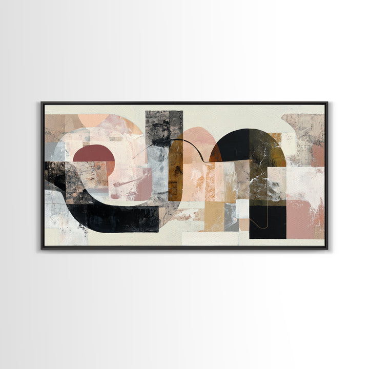 Two Hands Nearly Touching Canvas Print, Line Art, Minimalist Wall Art, Living Room Decor, Abstract Art, Line, Fine Art Print, LIN-2x1-49