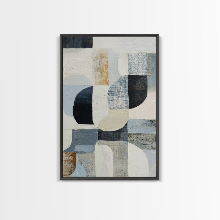 Line Art Shell and Coastal Forms Canvas Print, Line Art, Living Room Wall Art, Living Room Decor, Abstract Art, Line, LIN-2x3-23