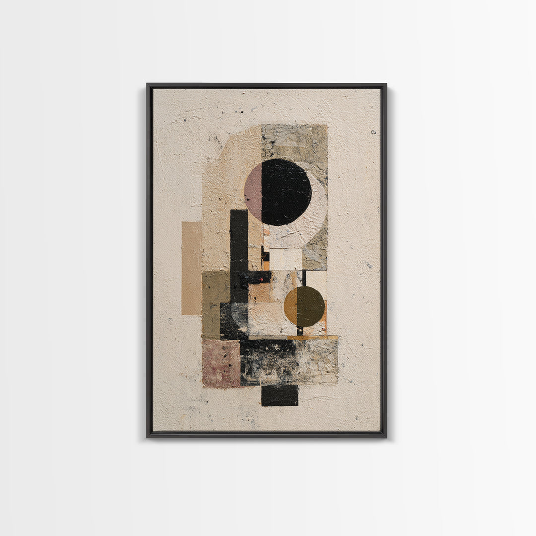 Minimal Eyes and Nose Composition Framed Canvas Print, Line Art, Digital Wall Art, Living Room Decor, Fine Art, Line, LIN-2x3-46