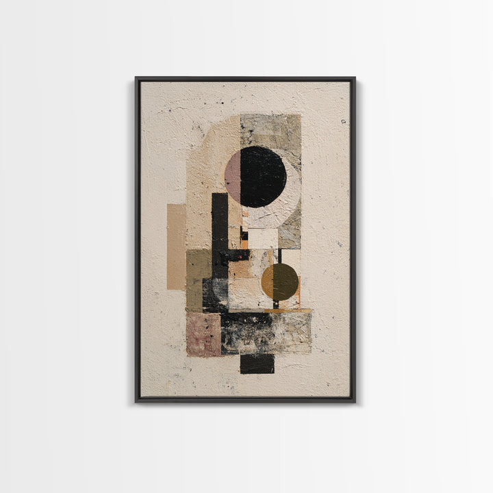 Minimal Eyes and Nose Composition Framed Canvas Print, Line Art, Digital Wall Art, Living Room Decor, Fine Art, Line, LIN-2x3-46